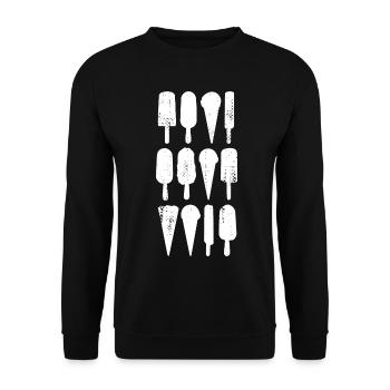 Arômes de crème glacée - Sweat-shirt Unisexe - noir - Devant - Alina (178cm) & Michal (187cm)