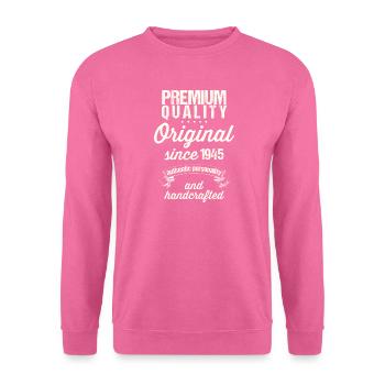 Jahrgang 1945 - Unisex Pullover - Pink - Vorne