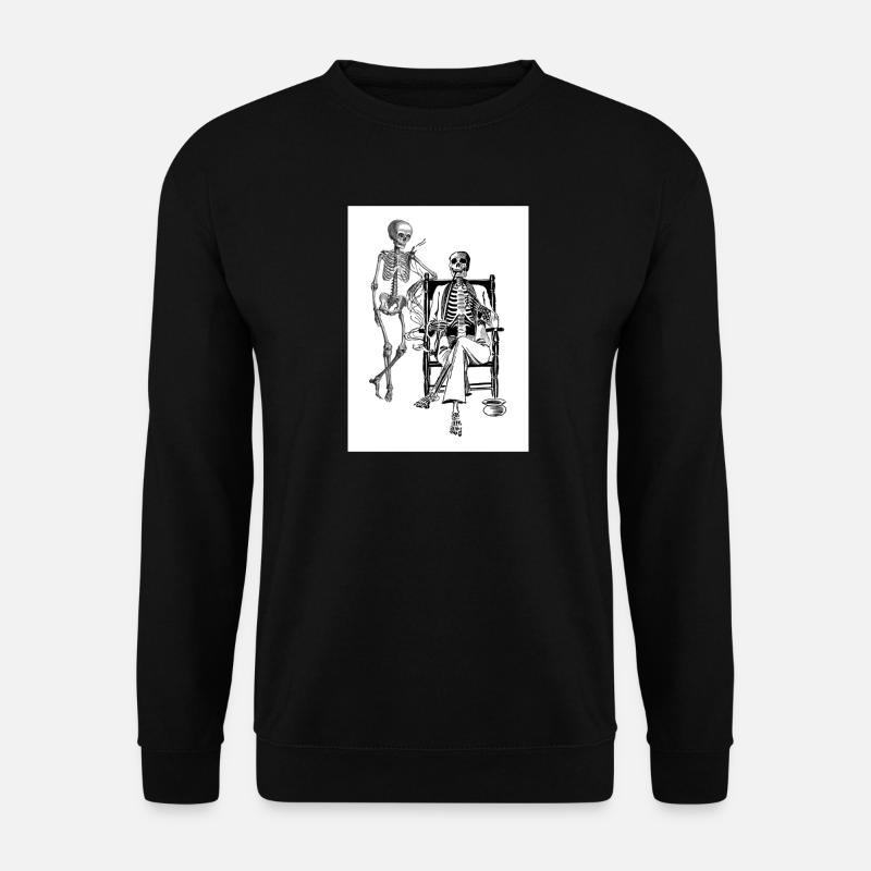 Skelett - Unisex Pullover - Schwarz