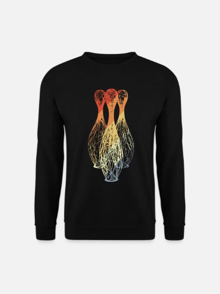 Bowling Pins Sketch - Unisex Sweatshirt - black