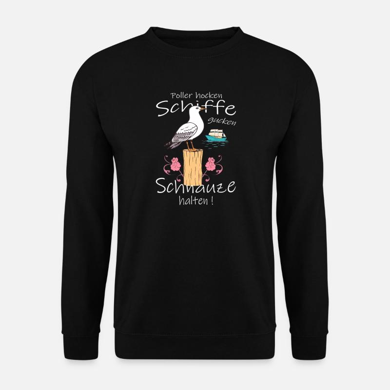 Lustige Möwe - Unisex Pullover - Schwarz
