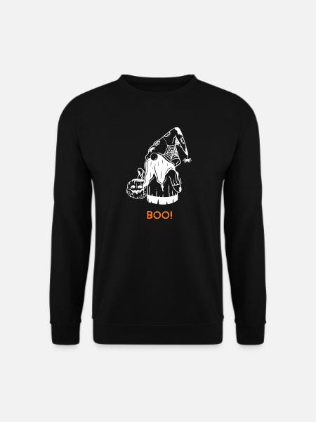 Halloween Gartenzwerg BOO Lustig - Unisex Pullover - Schwarz