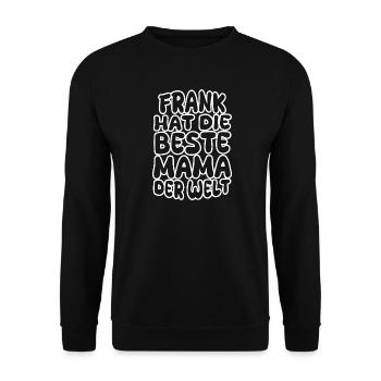 Gift for Frank - Unisex Sweatshirt - black - Front - Alina (178cm) & Michal (187cm)