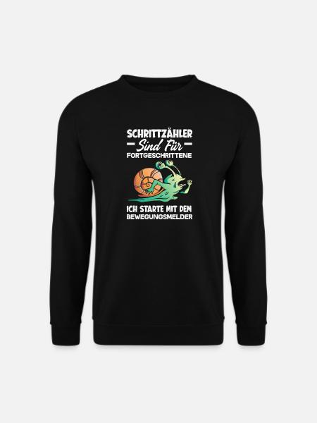 Schrittzähler? Ich nutze den Bewegungsmelder - Unisex Pullover - Schwarz