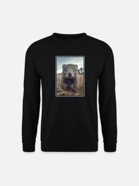 Wombats Wombat - Unisex Pullover - Schwarz