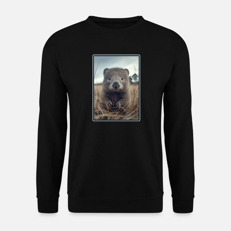 Wombats Wombat - Unisex Pullover - Schwarz