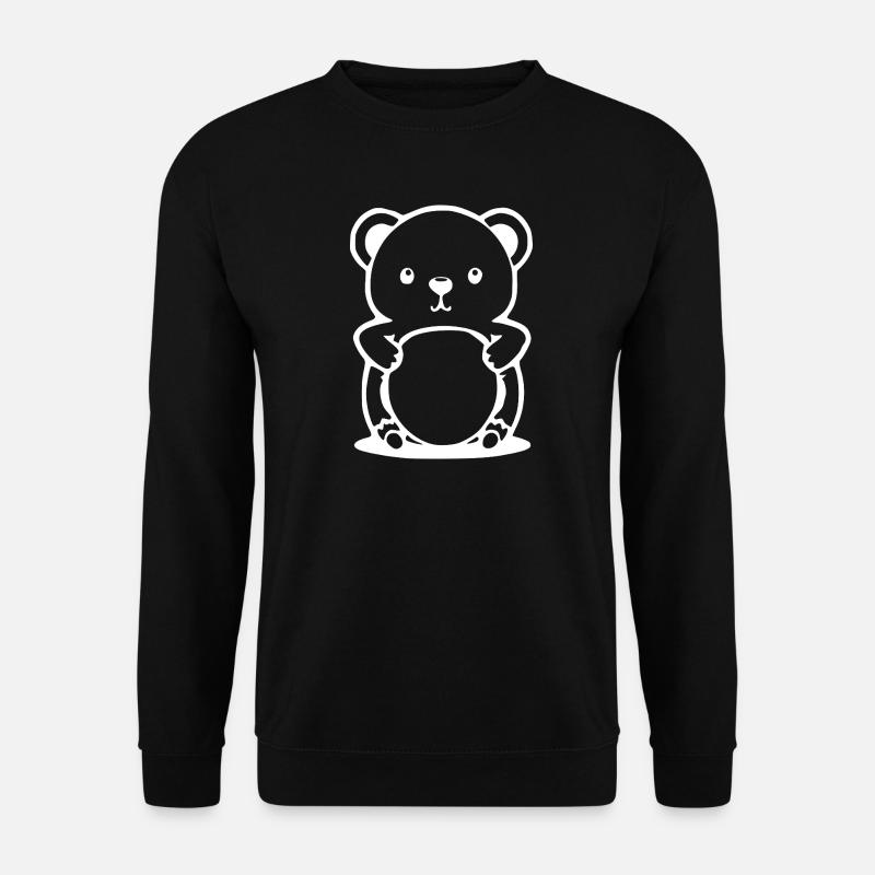 Bär Bärchen T-shirt Geschenk - Unisex Pullover - Schwarz