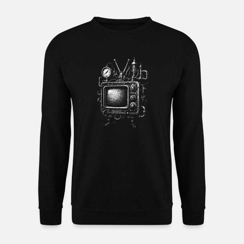 Steampunk TV Engine - Unisex Sweatshirt - black