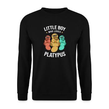 Platypus Platypus Platypus - Unisex Sweatshirt - black - Front - Alina (178cm) & Michal (187cm)