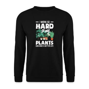 Garten- Und Pflanzenliebhaber Geschenke - Unisex Pullover - Schwarz - Vorne - Alina (178cm) & Michal (187cm)