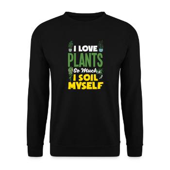 Garten- Und Pflanzenliebhaber Geschenke - Unisex Pullover - Schwarz - Vorne - Alina (178cm) & Michal (187cm)