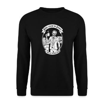 Office corpse on duty - Unisex Sweatshirt - black - Front - Alina (178cm) & Michal (187cm)