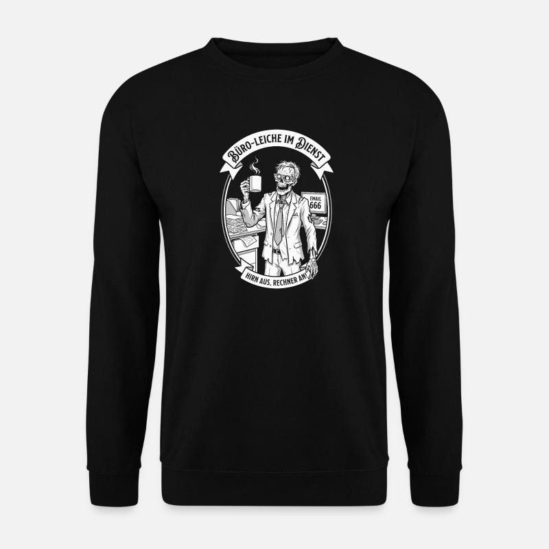 Büro-Leiche im Dienst - Unisex Pullover - Schwarz