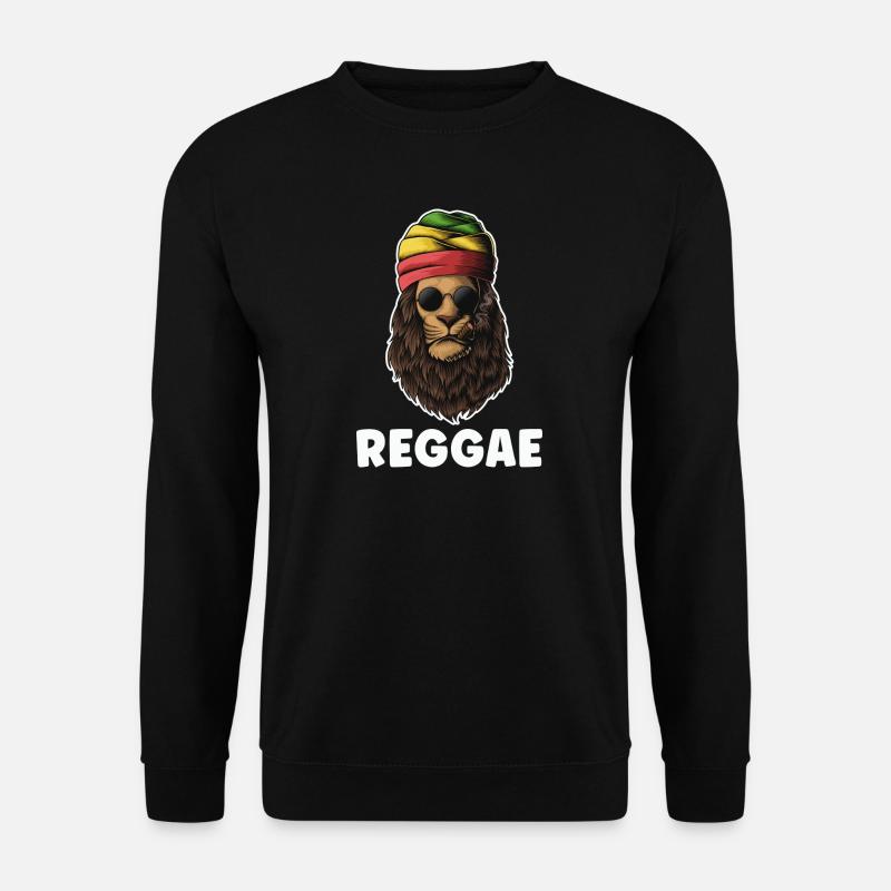 Rastafari Reggae Lion - Unisex Pullover - Schwarz