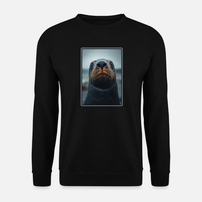 Seelöwen Seelöwe - Unisex Pullover - Schwarz