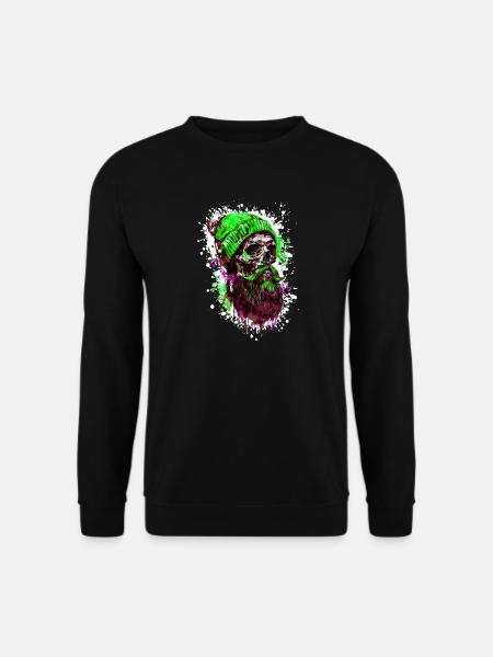 Crâne de bûcheron - Sweat-shirt Unisexe - noir