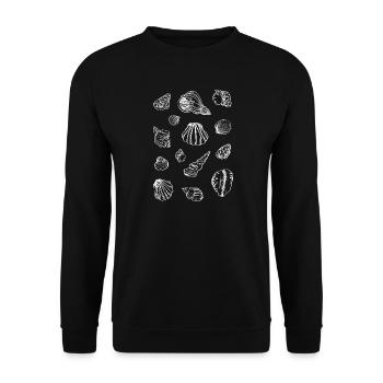 MUSSELS - Unisex Sweatshirt - black - Front - Alina (178cm) & Michal (187cm)