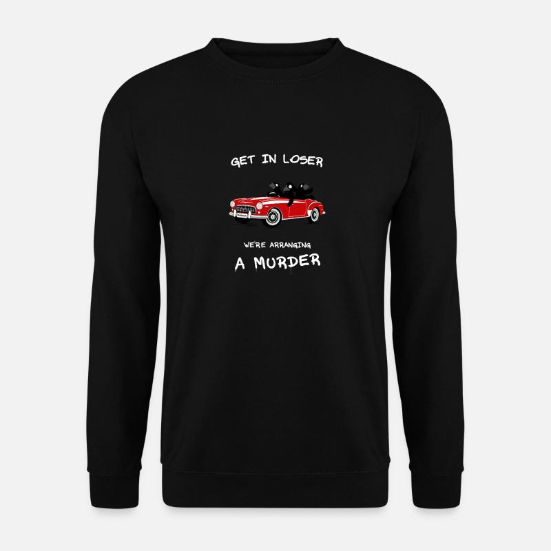 Ravens rouges décapotables de crime - Sweat-shirt Unisexe - noir