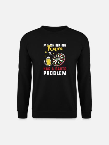 Dart Dartboard Dartpfeil - Unisex Sweatshirt - black