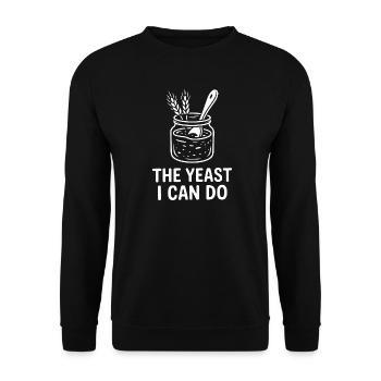 The Yeast I Can Do - Unisex Pullover - Schwarz - Vorne - Alina (178cm) & Michal (187cm)