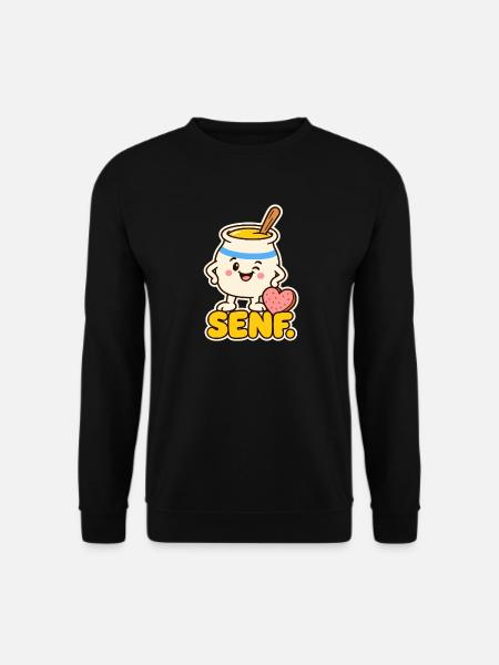 Senf Kostüm Paar - Unisex Pullover - Schwarz