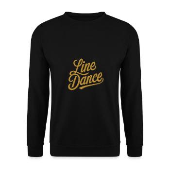 Line Dancing Country Dance - Line Dance Tanzen - Unisex Sweatshirt - black - Front - Alina (178cm) & Michal (187cm)