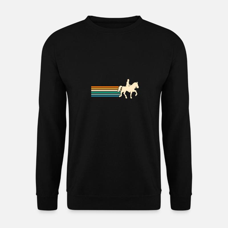 Reiten Pferde - Unisex Pullover - Schwarz
