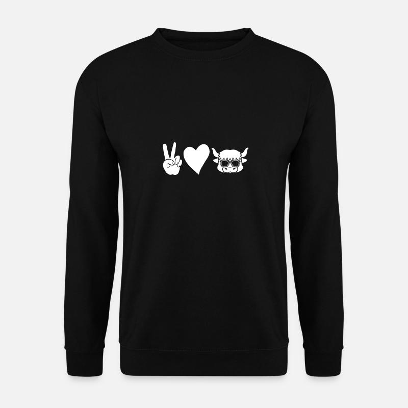 Bovins de buffle Bœufs - Sweat-shirt Unisexe - noir