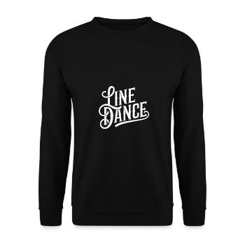 Line Dancing Country Dance - Line Dance Tanzen - Unisex Sweatshirt - black - Front - Alina (178cm) & Michal (187cm)