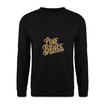 Line Dancing Country Dance - Line Dance Tanzen - Unisex Sweatshirt - black - Front - Alina (178cm) & Michal (187cm)