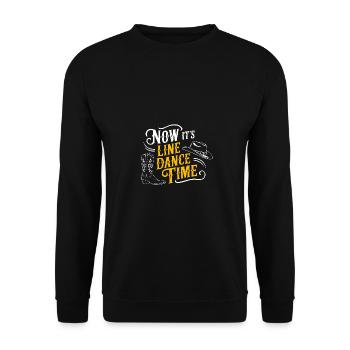 Danse en ligne Danse en ligne Danse en ligne Danse - Sweat-shirt Unisexe - noir - Devant - Alina (178cm) & Michal (187cm)