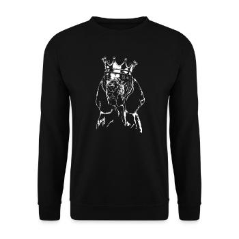 BRACCO ITALIANO Couronne Chien Chien Wilsigns - Sweat-shirt Unisexe - noir - Devant - Alina (178cm) & Michal (187cm)