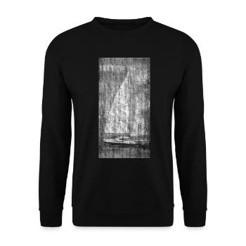 Catamaran Catamaran Sailor Wind Waves - Unisex Sweatshirt - black - Front - Alina (178cm) & Michal (187cm)