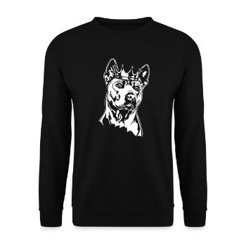 Thai Ridgeback Krone Hunde Hund Wilsigns - Unisex Pullover - Schwarz - Vorne - Alina (178cm) & Michal (187cm)