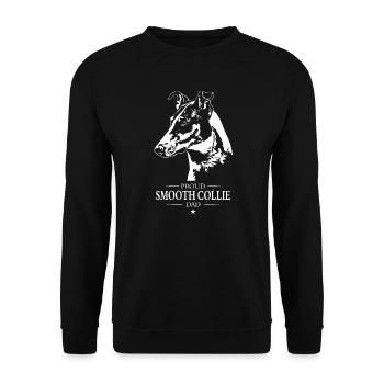 Smooth Collie Shorthair Papa Chiens Chien Wilsigns - Sweat-shirt Unisexe - noir - Devant - Alina (178cm) & Michal (187cm)