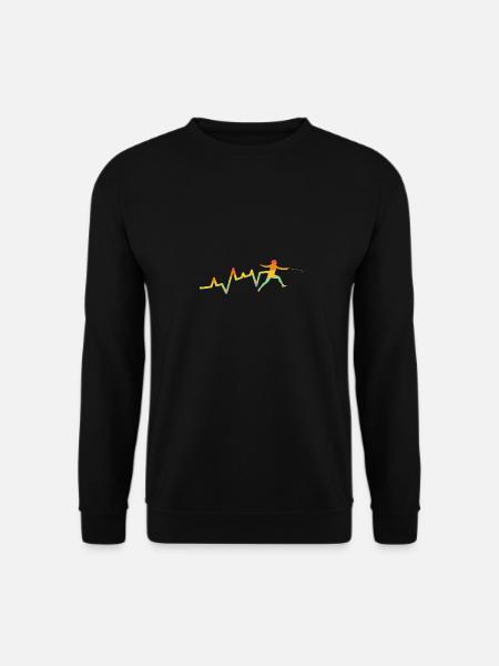 Fencing Heartbeat Fencing - Unisex Sweatshirt - black