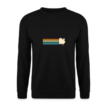 Hühner Hahn Truthahn - Unisex Pullover - Schwarz - Vorne - Alina (178cm) & Michal (187cm)