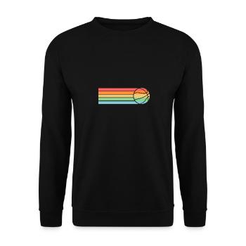 Basketballspieler Basketball - Unisex Pullover - Schwarz - Vorne - Alina (178cm) & Michal (187cm)
