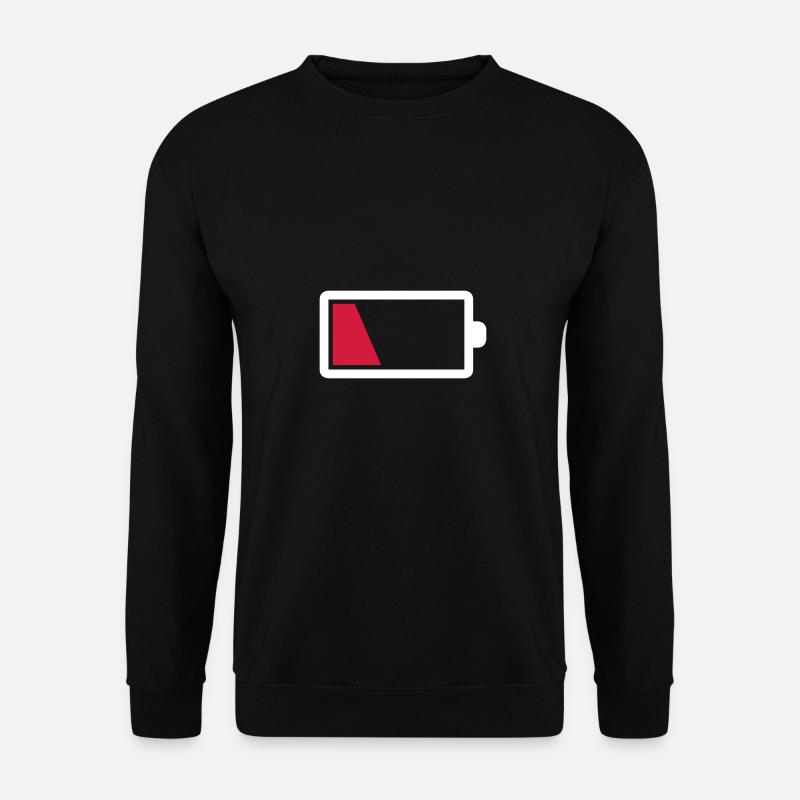 Akku leer - Unisex Pullover - Schwarz
