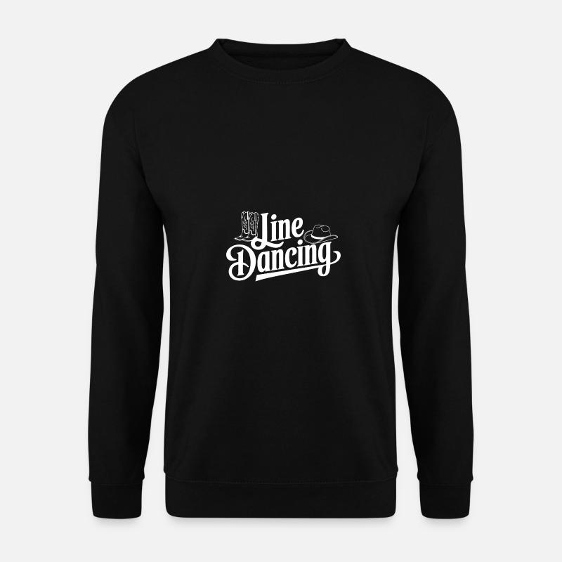 Line Dancing Country Dance - Line Dance Tanzen - Unisex Pullover - Schwarz