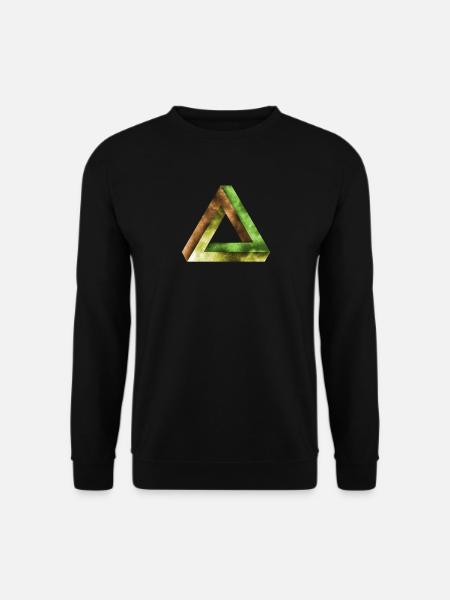 optical illusion geometry - Unisex Sweatshirt - black