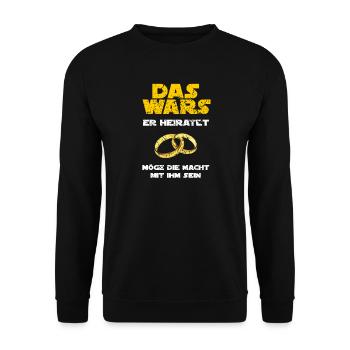 célibataire - Sweat-shirt Unisexe - noir - Devant - Alina (178cm) & Michal (187cm)