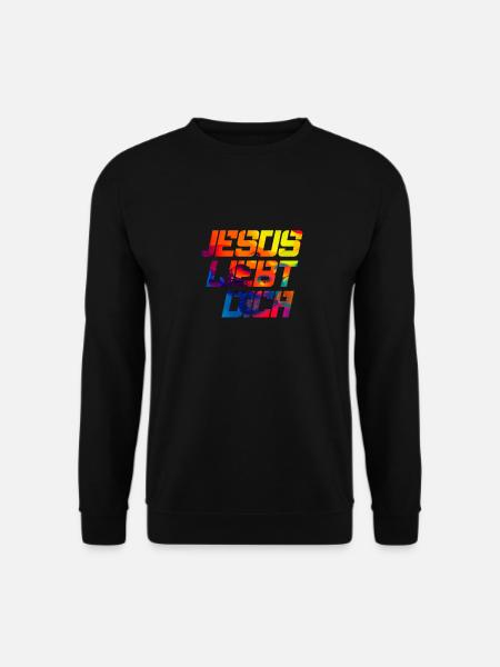 Jesus liebt dich - Unisex Pullover - Schwarz