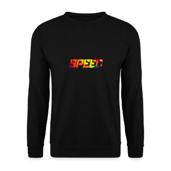 speed - Unisex Sweatshirt - black - Front - Alina (178cm) & Michal (187cm)