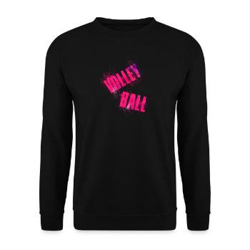 Volley Ball - Unisex Sweatshirt - black - Front - Alina (178cm) & Michal (187cm)