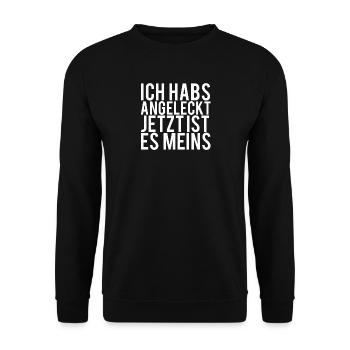 Lustiger Spruch - Unisex Pullover - Schwarz - Vorne - Alina (178cm) & Michal (187cm)