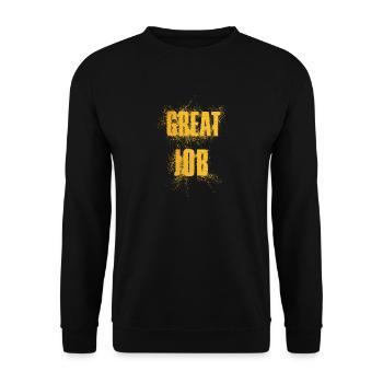 Great Job - Unisex Pullover - Schwarz - Vorne - Alina (178cm) & Michal (187cm)