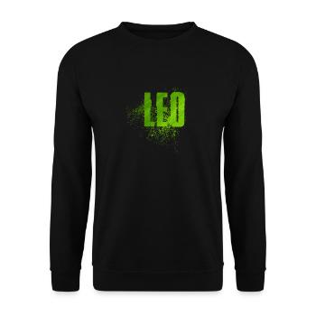 Leo - Sweat-shirt Unisexe - noir - Devant - Alina (178cm) & Michal (187cm)