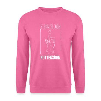 Sternzeichen NUTTENSOHN. - Unisex Pullover - Pink - Vorne