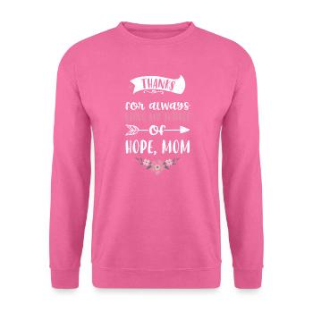 Merci d’être toujours ma source... - Sweat-shirt Unisexe - rose - Devant